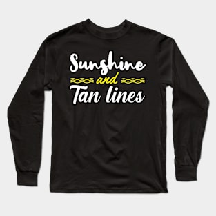 sunshine and tan lines Long Sleeve T-Shirt